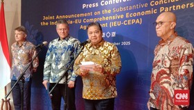 RI-Uni Eropa Resmi Teken Perjanjian Perdagangan Bebas