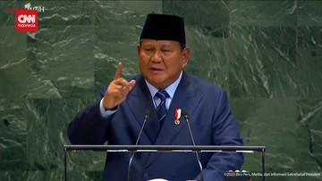 VIDEO: Prabowo Tegaskan Two State Solution untuk Palestina di PBB