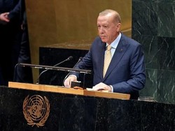 Seperti Prabowo, Mikrofon Erdogan Mati karena Pidato Lewati Durasi di PBB
