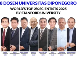 Bangga, 8 Dosen Undip Masuk Daftar 2% Ilmuwan Terbaik Dunia!
