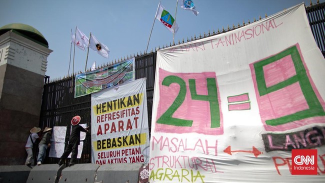 Konsorsium Pembaruan Agraria (KPA) mencatat 24 masalah struktural agraria di Indonesia. KPA mendesak pemerintah dan DPR untuk segera melakukan perbaikan.