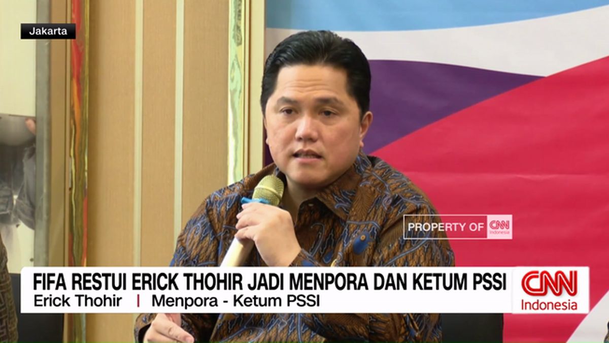VIDEO: FIFA Restui Erick Thohir Jadi Menpora dan Ketum PSSI