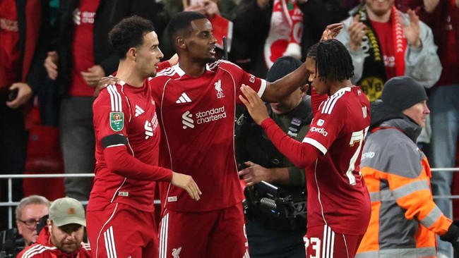 Liverpool Menang, Rumor Rizky Ridho ke Liga Malaysia Berikut berita pilihan dari dunia olahraga mulai dari Liverpool menang di Carabao Cup hingga rumor Rizky Ridho bakal main di Liga Malaysia.