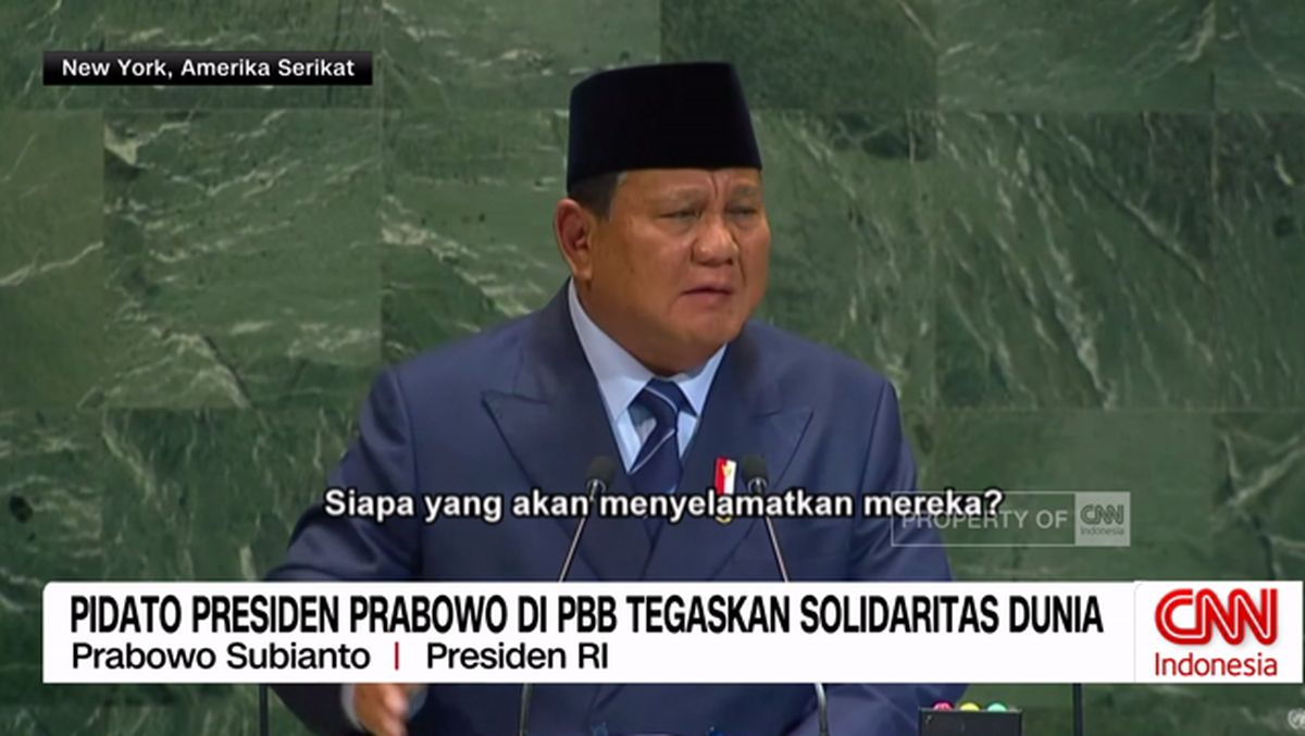 VIDEO: Pidato Presiden Prabowo di PBB Tegaskan Solidaritas Dunia