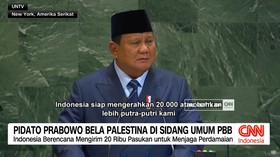 VIDEO: Pidato Prabowo Bela Palestina di Sidang Umum PBB