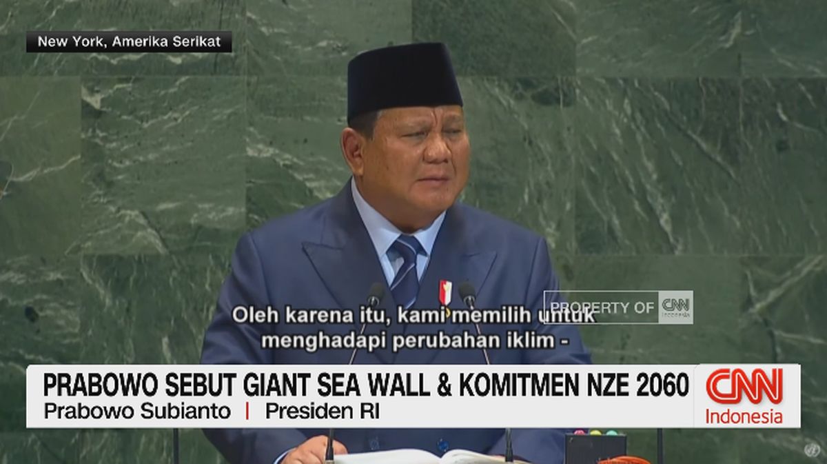 VIDEO: Prabowo Sebut Giant Sea Wall dan Komitmen Net Zero 2060