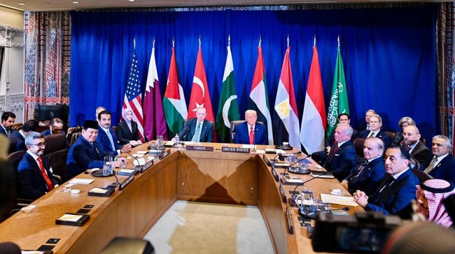 Isi pernyataan bersama negara-negara Arab dan mayoritas Muslim termasuk RI soal proposal gencatan senjata Gaza usulan Trump.