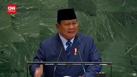VIDEO: Ini Momen Prabowo Hentakkan Meja saat Pidato di PBB