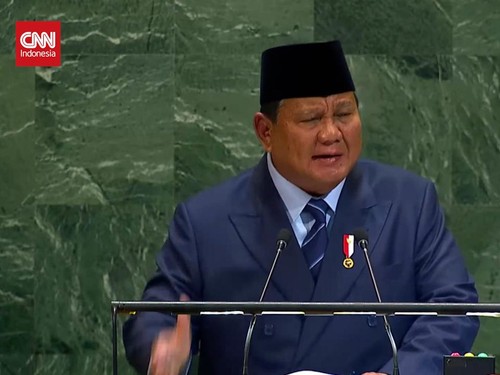 VIDEO: Ini Momen Prabowo Hentakkan Meja saat Pidato di PBB