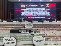 Penampakan Uang Rp 204 M yang Disita Bareskrim di Kasus Pembobolan Bank BUMN