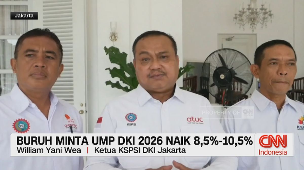 VIDEO: Buruh Minta UMP DKI 2026 Naik 8,5%-10,5%