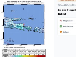 Gempa Magnitudo 5,7 Guncang Banyuwangi