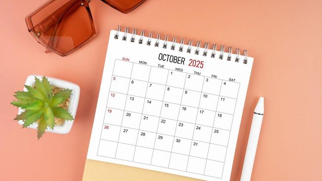 Kalender Libur Tanggal Merah dan Cuti Bersama Oktober 2025