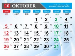 Kalender Oktober 2025: Jadwal Libur, Cuti Bersama, dan Hari Besar Nasional
