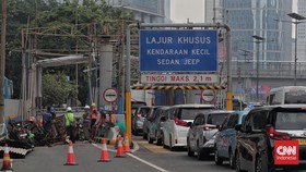 3 Gerbang Tol Dalam Kota Masih Tutup hingga Senin Pagi, Ini Daftarnya