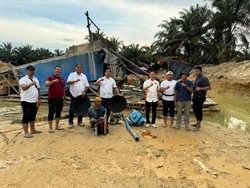 Polres Kampar Tangkap Pelaku Penambangan Emas Ilegal di Desa Lipat Kain