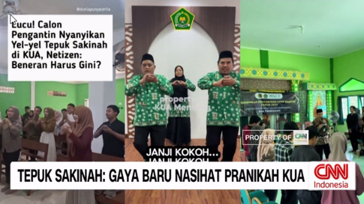VIDEO: Tepuk Sakinah, Gaya Baru Nasihat Pranikah KUA