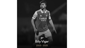 Update Eksklusif Olahraga CNN : Eks Arsenal Billy Vigar Meninggal usai Tabrak Beton Tribune