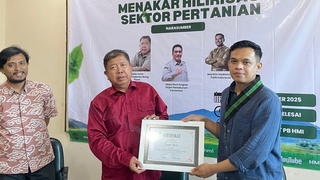 HMI dorong generasi muda terlibat dalam hilirisasi pertanian untuk keberlanjutan pangan, pemerintah siapkan investasi untuk sektor ini.