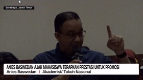 VIDEO: Anies Baswedan Ajak Mahasiswa Terapkan Prestasi Untuk Promosi