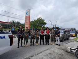 Sinergi Polisi hingga TNI Patroli Gabungan Jaga Keamanan di Meranti