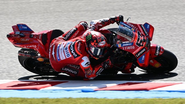 Dua pembalap Ducati, Francesco Bagnaia dan Marc Marquez, akan bersaing dalam MotoGP Jepang 2025 di Sirkuit Motegi, Minggu (28/9).
