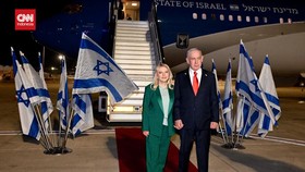 VIDEO: Setelan Mirip Bendera Palestina, Netanyahu-Sara Diejek Netizen