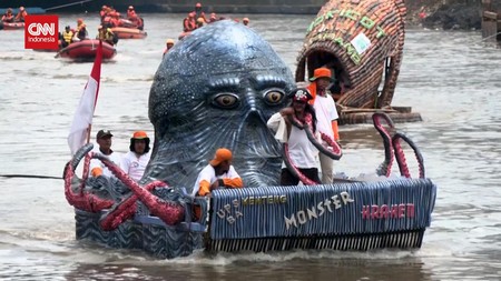 VIDEO: Festival Perahu Cinta Lingkungan di Sungai Ciliwung