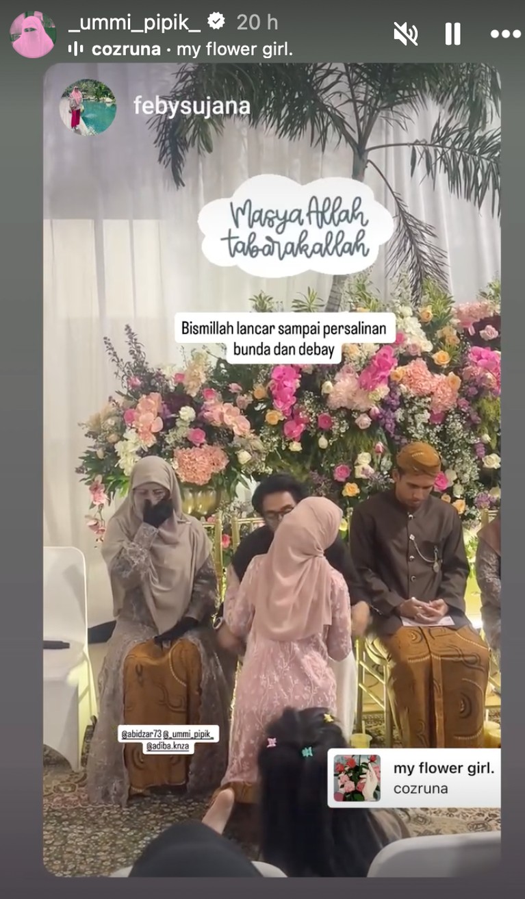 Tasyakuran 7 bulanan kehamilan Adiba Khanza