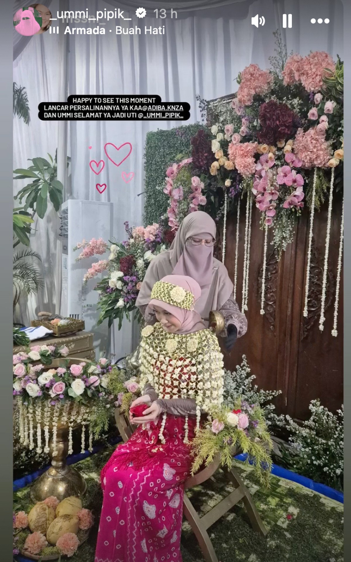 Tasyakuran 7 bulanan kehamilan Adiba Khanza