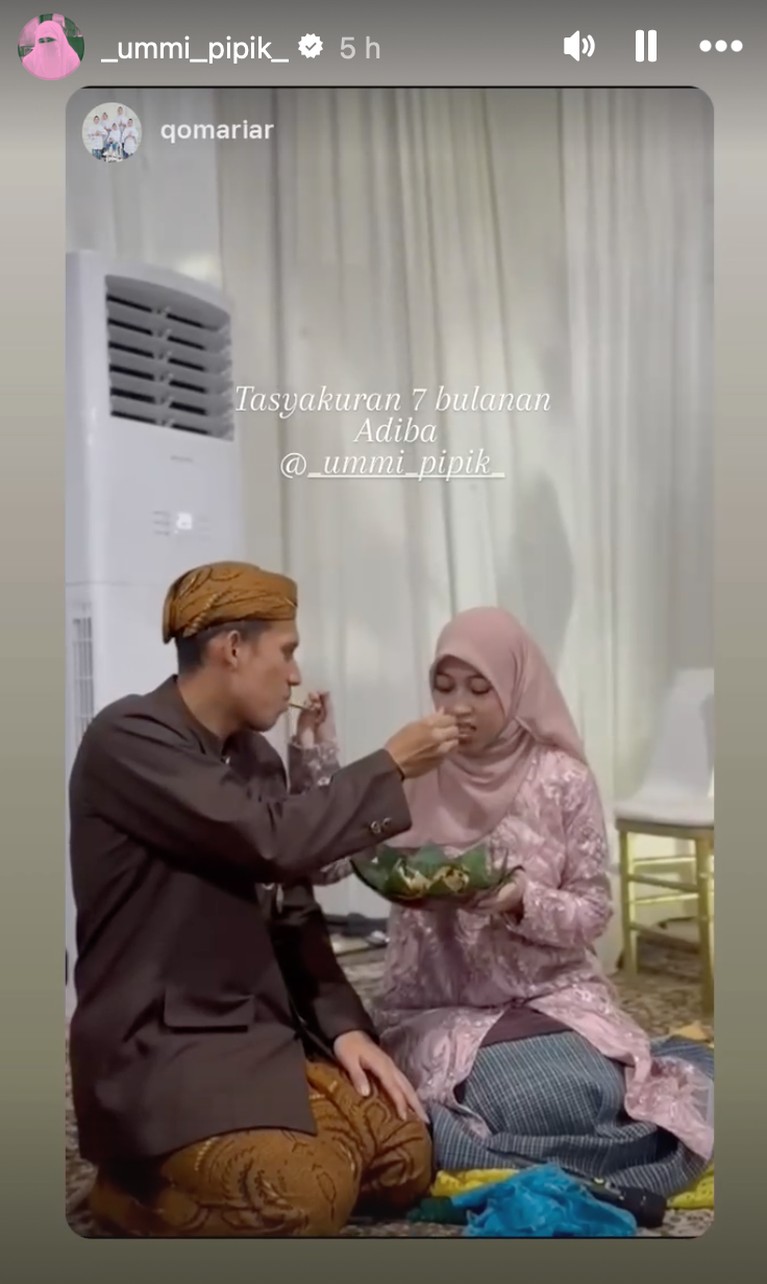 Tasyakuran 7 bulanan kehamilan Adiba Khanza