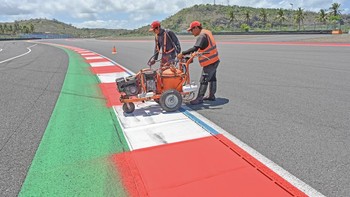 FOTO: Geliat Persiapan Jelang MotoGP Mandalika 2025 Mulai Terasa