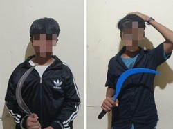 2 Remaja Mau Tawuran di Jakpus Ditangkap Patroli Polisi, Celurit Disita
