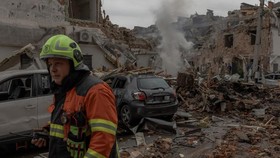 Serangan Drone Rusia Hantam Stasiun Ukraina, 30 Orang Terluka