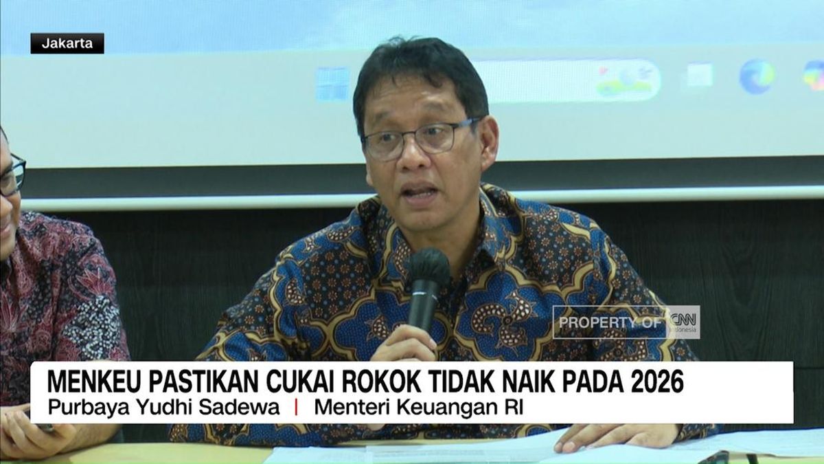 VIDEO: Menkeu Pastikan Cukai Rokok Tidak Naik Pada 2026