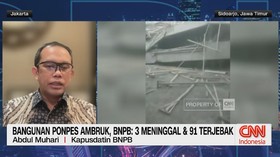VIDEO: Bangunan Ponpes Ambruk, BNPB: 3 Meninggal & 91 Terjebak