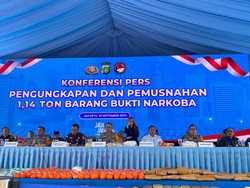 Polda Metro Bongkar Kasus 1,14 Ton Narkoba Senilai Rp 1,13 T Dalam 3 Bulan