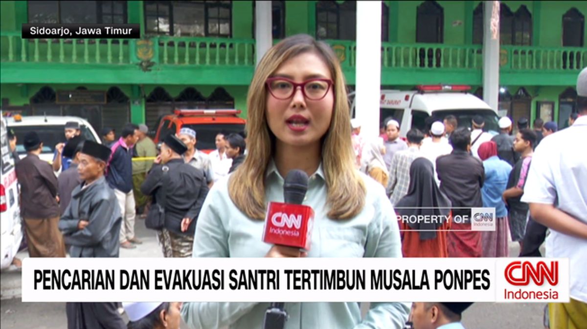 VIDEO: Kondisi Pencarian dan Evakuasi Santri Tertimbun Musala Ponpes