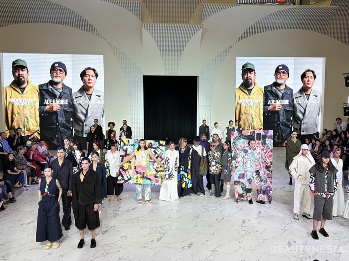 Tak cuma expressive, fashion forward, seluruh koleksi dari Danjyo Hiyoji, Ade Habibie, dan Moneyman Works ini terlihat fun dengan berbagai perpaduan warnanya. (Foto: Rini Apriliani/Beautynesia)