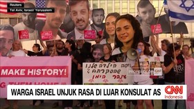 VIDEO: Warga Israel Unjuk Rasa di Luar Konsulat AS
