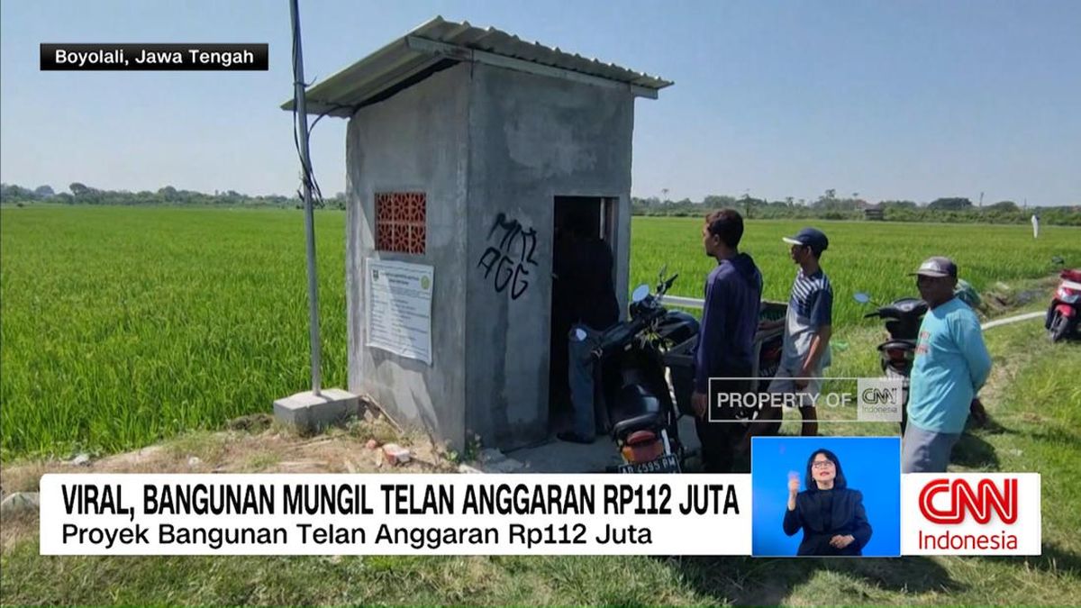VIDEO: Viral, Bangunan Mungil Telan Anggaran Rp112 Juta