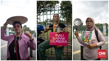 FOTO: Demo Emak-emak di Monas, Kritik Program MBG Berujung Keracunan