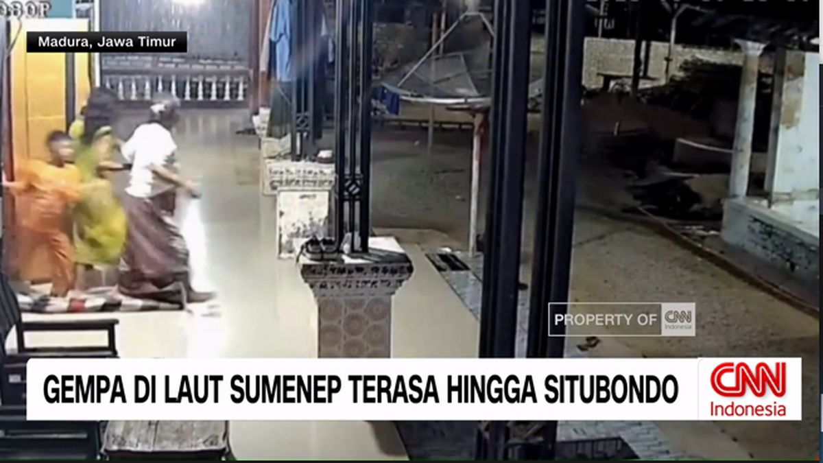 VIDEO: Gempa M 6,5 Guncang Sumenep, Warga Panik Berhamburan