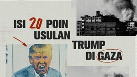 INFOGRAFIS: Isi 20 Poin Usulan Trump soal Gencatan Senjata di Gaza