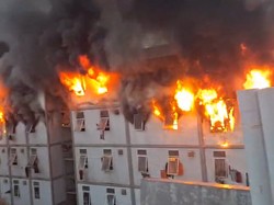 Video Kebakaran Hunian Pekerja IKN, Saat Api Melalap Tower 14 Lantai 2-4