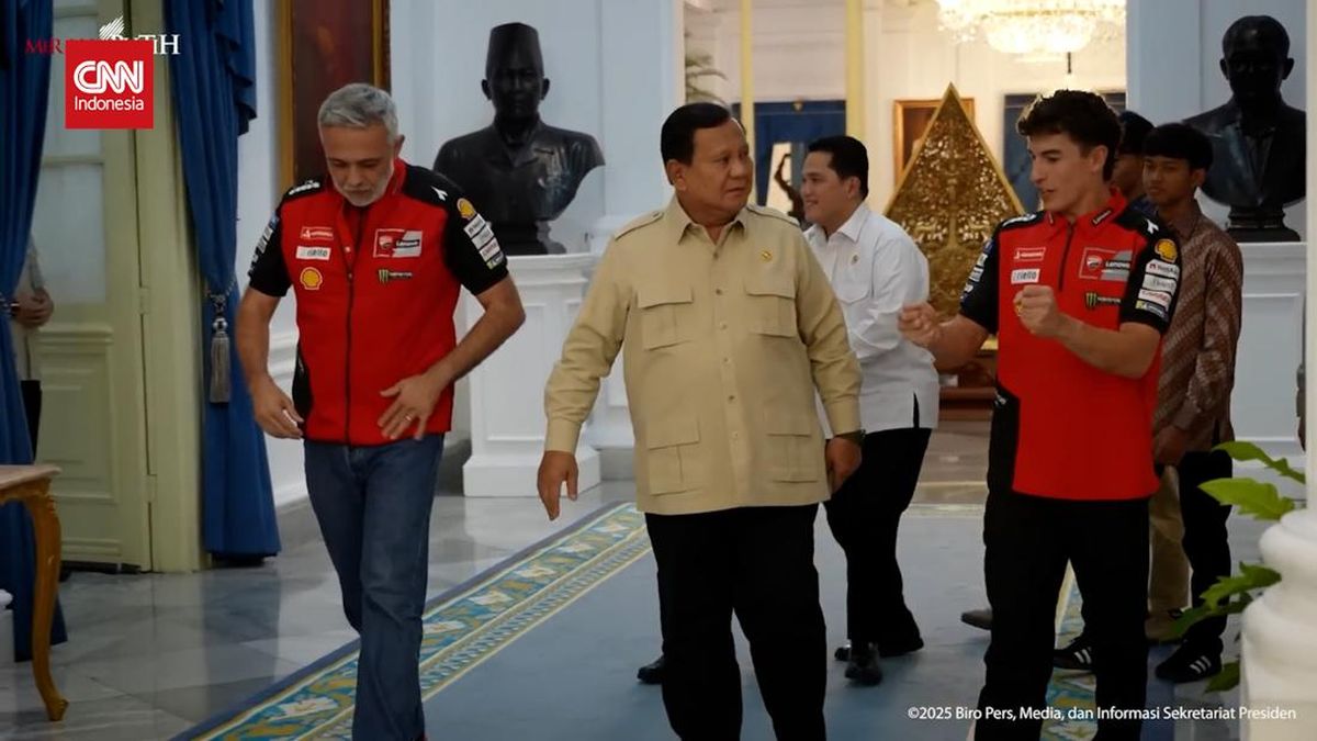 VIDEO: Marquez, Mario Aji, dan Veda Ega Sowan ke Prabowo