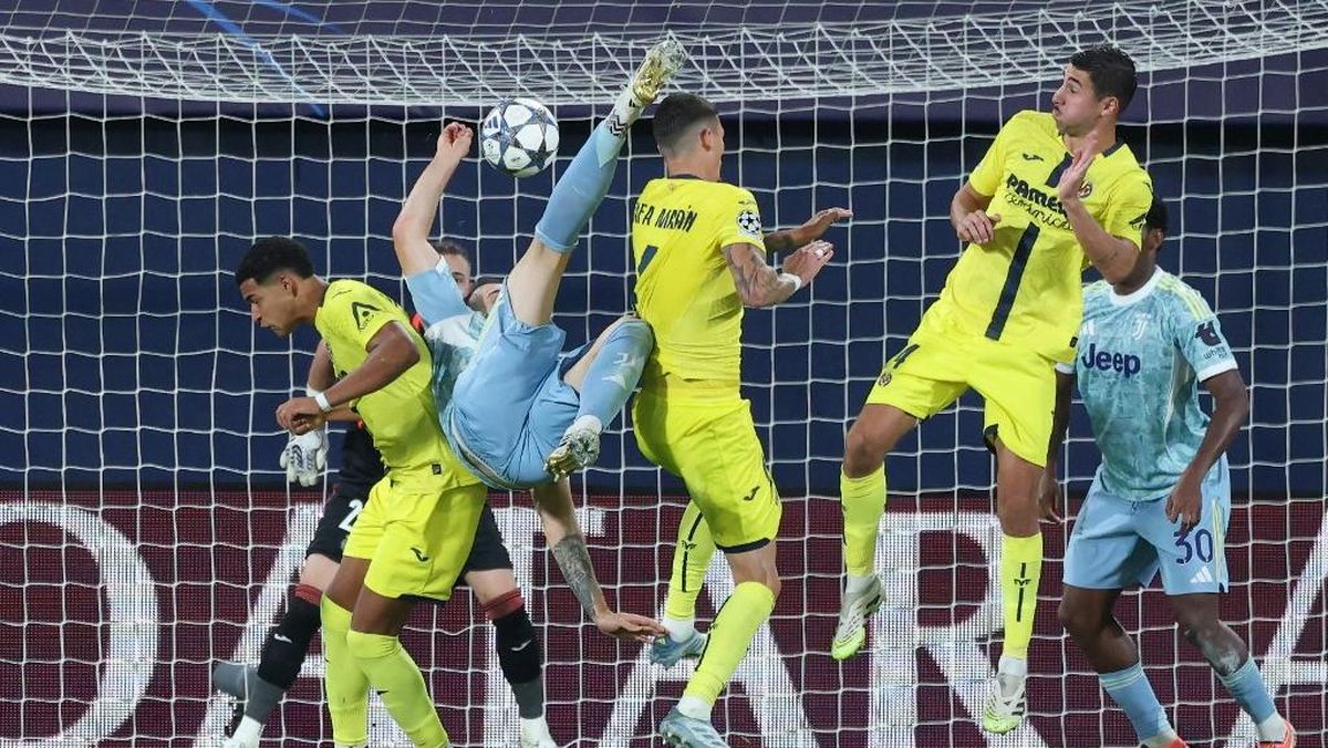 Gol Salto Spektakuler Gatti di Laga Villarreal vs Juventus Viral