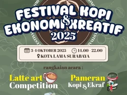 Festival Kopi dan Ekraf Jatim 2025 Digelar Hari Ini di Kota Lama Surabaya