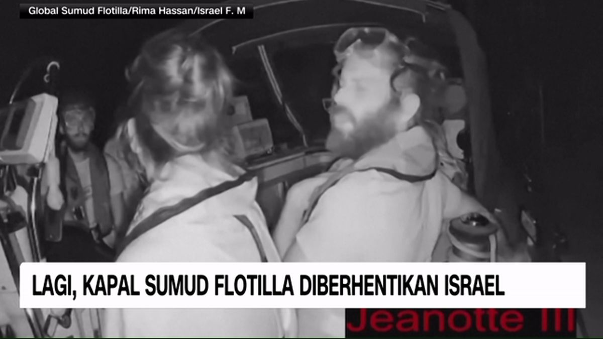 VIDEO: Lagi, Kapal Sumud Flotilla Diberhentikan Israel