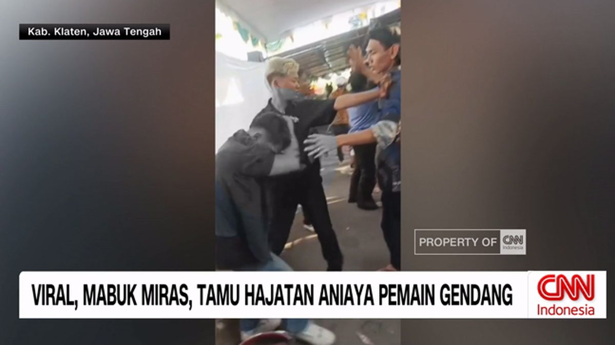 VIDEO: Viral Pemain Kendang Dianiaya Penonton Hajatan